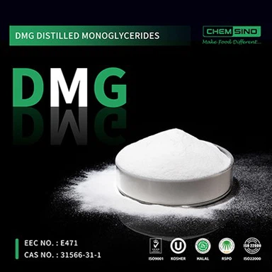 Distillé Monoglycérides DMG Poudre Pour Boulangerie CAS No. 123-94-4