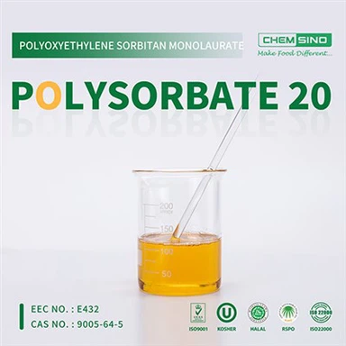 Tensioactifs non ioniques Polysorbate Tween 20 dans les cosmétiques