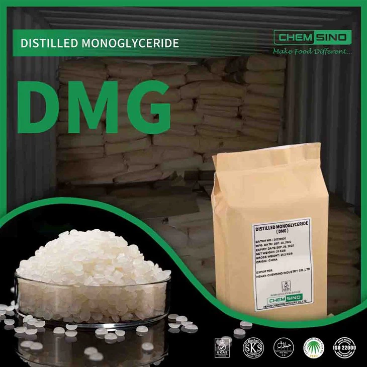 Additif alimentaire professionnel N° CAS 31566-31-1 Comprimés de monoglycérides distillés DMG