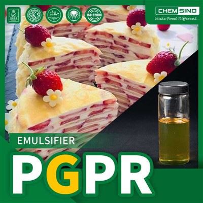 Forme liquide de l'émulsifiant E476 PGPR utilisée dans le chocolat