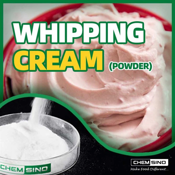 Poudre de crème fouettée en vrac de haute qualité à vendre parfait pour les gâteaux et les mousses